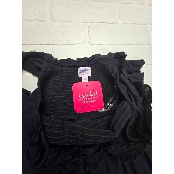 Isabel Maternity Black Maxi Dress Small - Picture 3 of 3